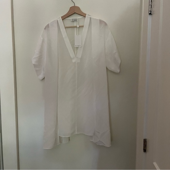 NWT Raey Silk Day Top V-Neck Blouse - Picture 4 of 10